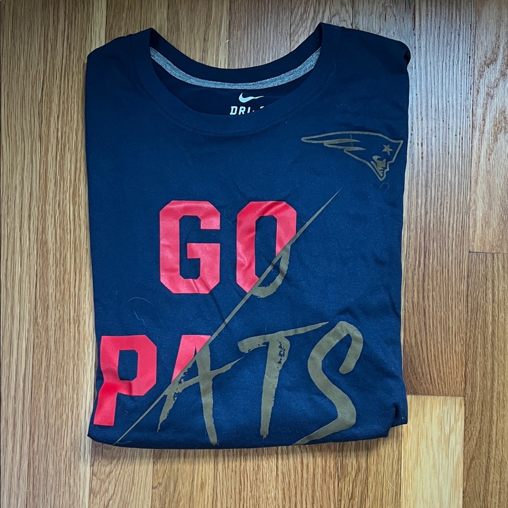 Nike Navy and Red Patriots Tee